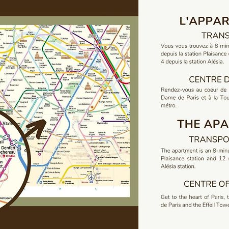 Apartment 1 Bedroom # Paris 14 # Alesia Dış mekan fotoğraf